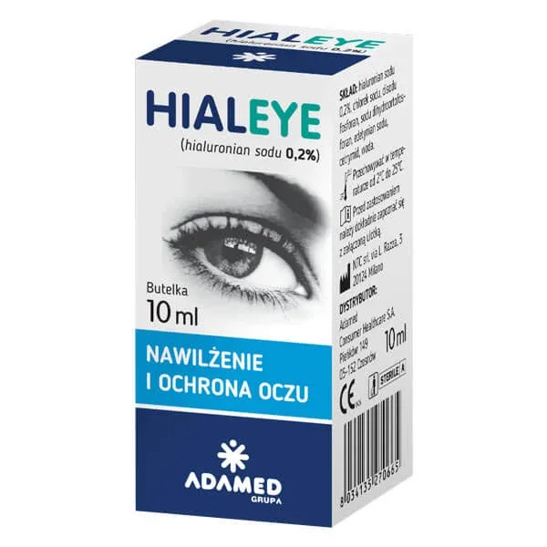 Hialeye 0,2%, picături hidratante pentru ochi, 10 ml Adamed — preț și oferte