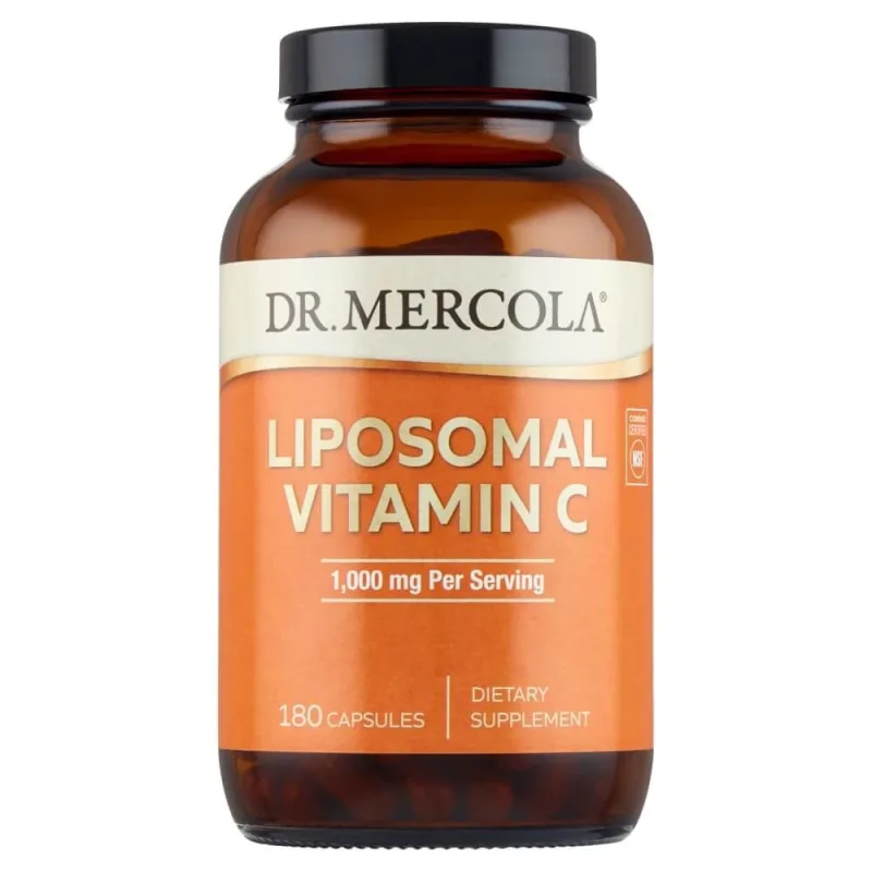 Dr. Mercola Vitamina C lipozomală, vitamina C 1000 mg, 180 capsule — preț și oferte