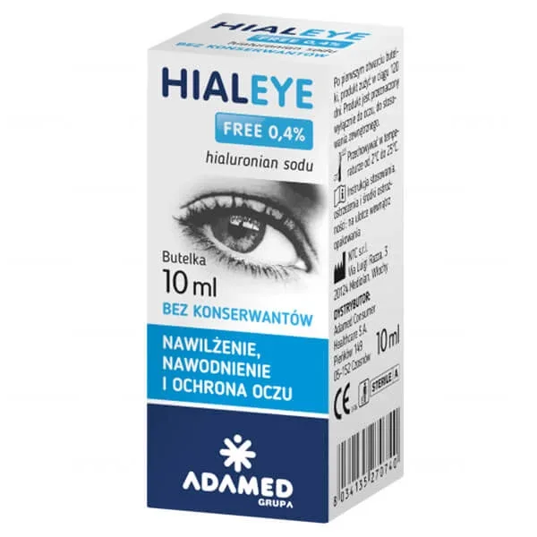 Hialeye Free 0,4%, picături hidratante pentru ochi, 10 ml Adamed — preț și oferte