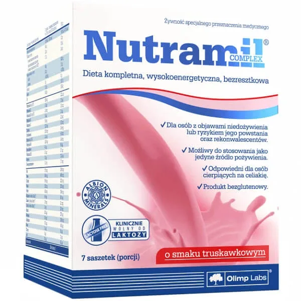 Olimp Nutramil Complex, preparat nutritiv, aromă căpșuni, 72 g x 7 pliculețe Olimp Labs — preț și oferte