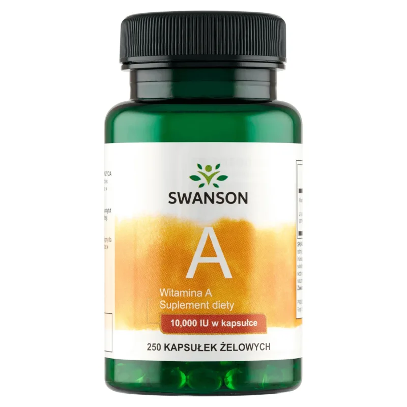 Swanson A, vitamina A 10000 UI, 250 capsule gel — preț și oferte