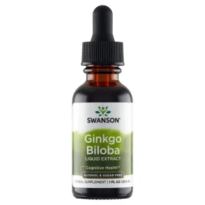 Swanson Ginkgo Biloba Extract lichid, ginkgo biloba, 29.6 ml