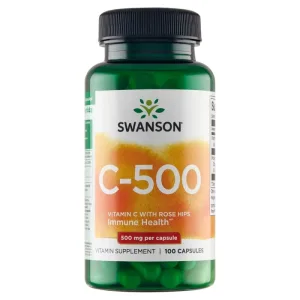 Swanson C, vitamina C 500 mg cu măceșe, 100 capsule