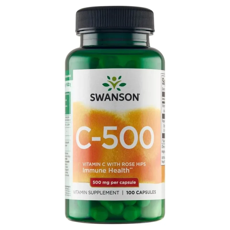 Swanson C, vitamina C 500 mg cu măceșe, 100 capsule — preț și oferte