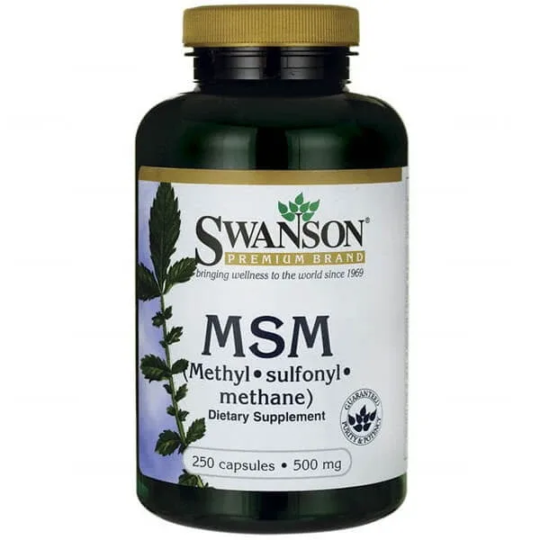 Swanson MSM, metilsulfonilmetan 500 mg, 250 capsule — preț și oferte
