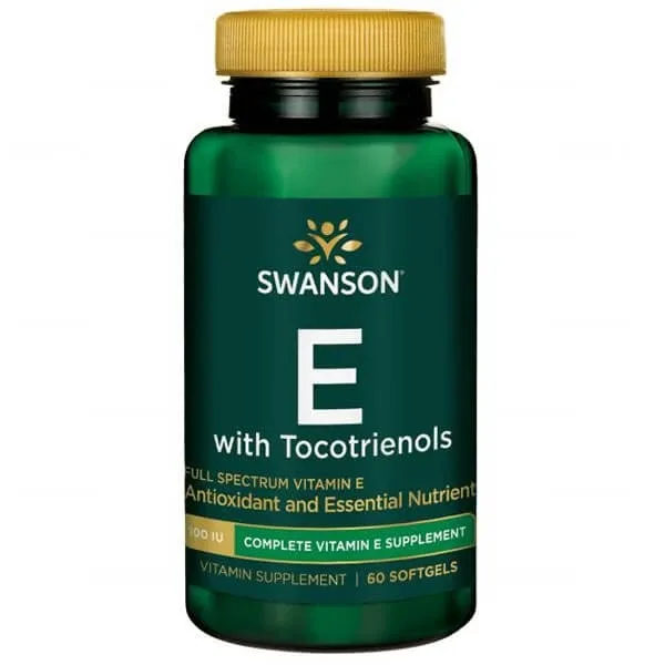 Swanson E cu Tocotrienoli, vitamina E și tocotrienoli, 60 capsule — preț și oferte