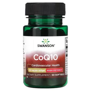 Swanson CoQ10, coenzima Q10 100 mg, 100 capsule