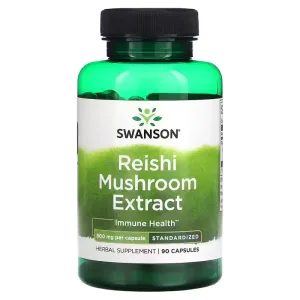 Swanson, Extract de ciuperci Reishi, 500 mg, 90 capsule