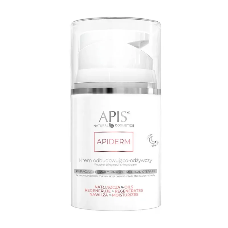 Apiderm, cremă de noapte reparatoare și revitalizantă, tratament de îngrijire după chimioterapie și radioterapie, 50 ml Apis — preț și oferte