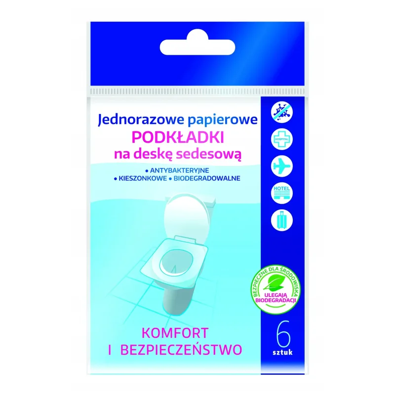 Inter-Vion, tampoane WC, de unică folosință, hârtie, antibacteriene, 499260, 6 bucăți — preț și oferte