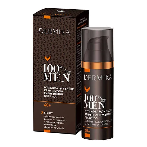 Dermika Men, cremă de netezire a pielii, antirid 40+, zi și noapte, 50 ml. — preț și oferte