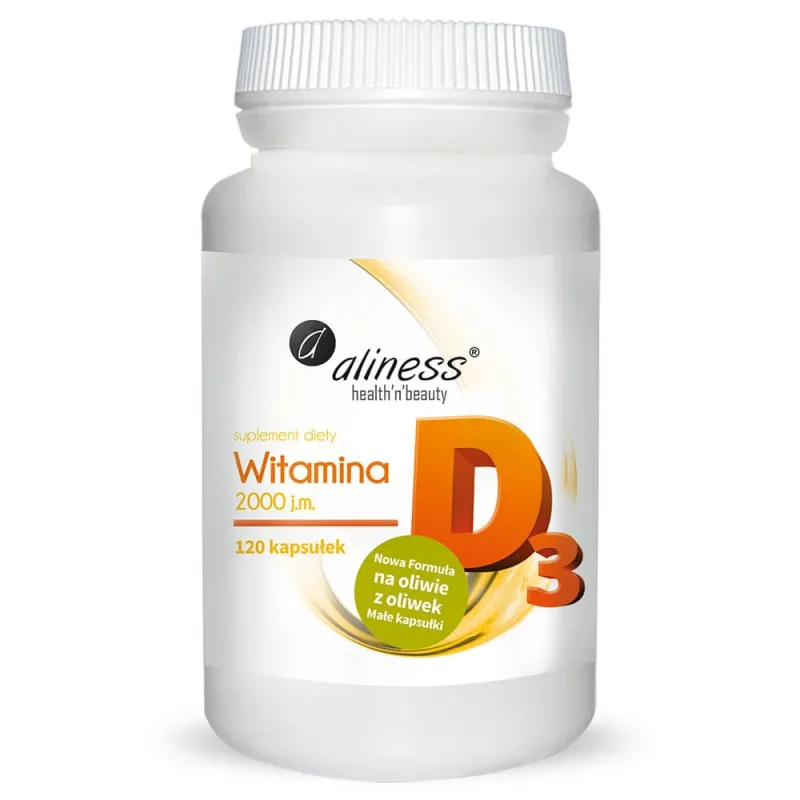 Aliness Vitamina D3 2000 UI, 120 capsule — preț și oferte