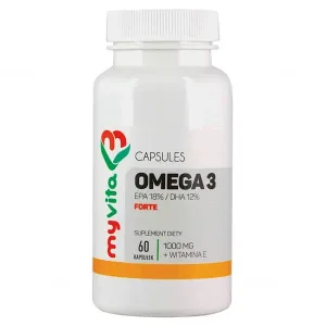 MyVita, Omega-3 forte + vitamina E, EPA/ DHA, 60 capsule