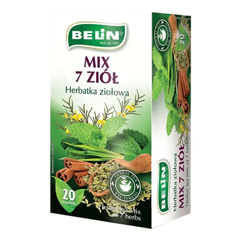 Belin Mix 7 ierburi, ceai de plante, 1,8 g x 20 pliculețe — preț și oferte