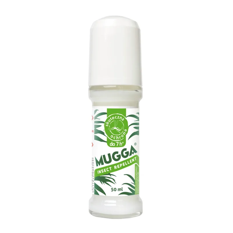 Mugga Insect Repellent, repelent pentru țânțari și căpușe, roll-on, DEET 20%, 50 ml — preț și oferte