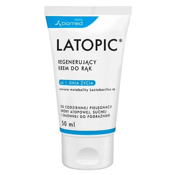 Latopic, cremă de mâini regenerantă din prima zi, piele atopică, 50 ml — preț și oferte