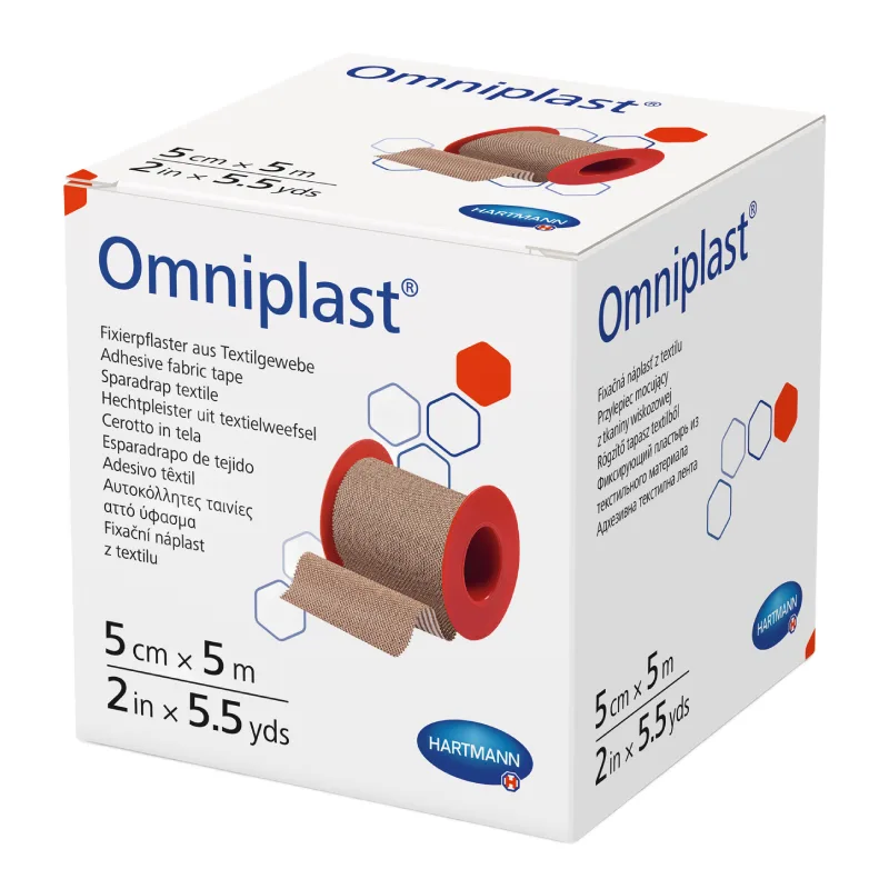 Plasture textil Omniplast, 5 cm*5 m, 1 rola, Hartmann — preț și oferte