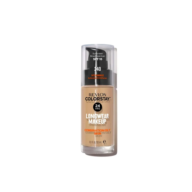Revlon ColorStay, fond de ten pentru ten mixt și gras, Nr. 240, Medium Beige, cu pompă, 30 ml — preț și oferte