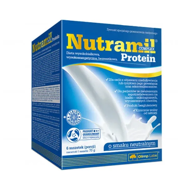 Olimp Nutramil Complex Protein, preparat nutritiv, aromă neutră, 72 g x 6 pliculețe Olimp Labs — preț și oferte
