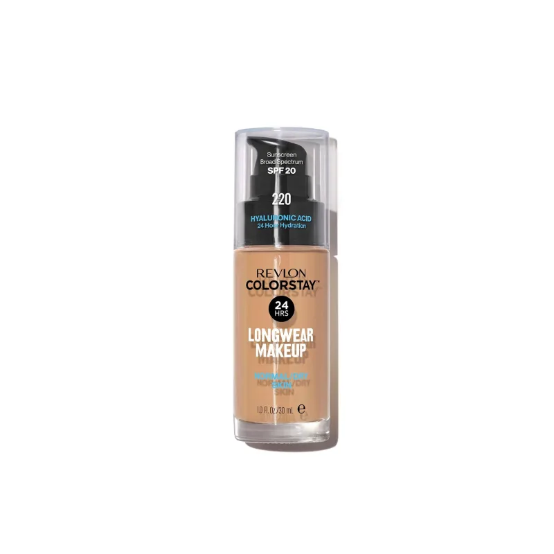 Revlon ColorStay, fond de ten pentru ten normal până la uscat, Nr. 220, Natural Beige, cu pompă, 30 ml — preț și oferte