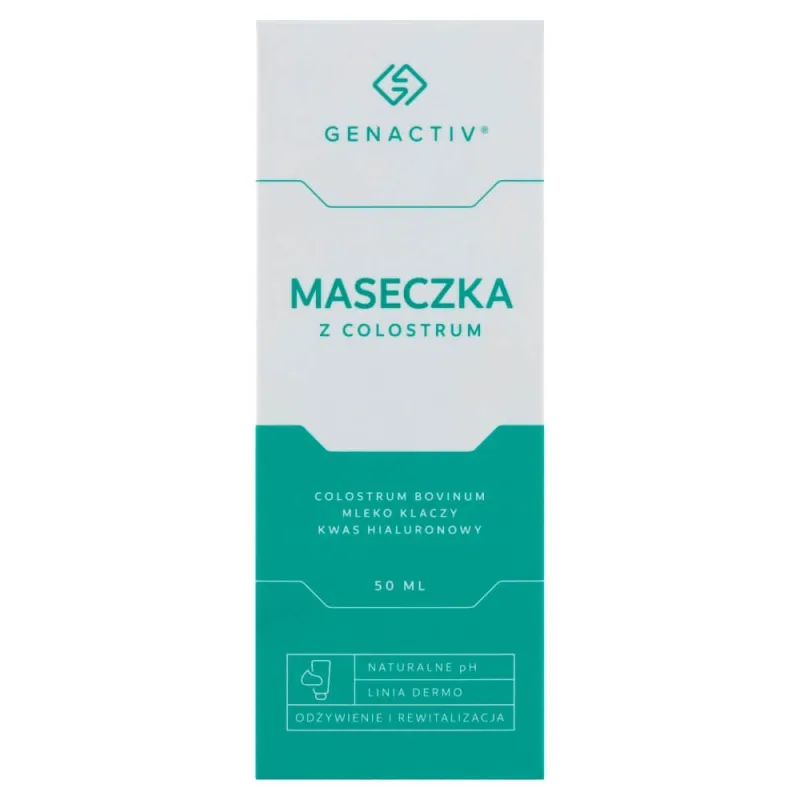 Genactiv, mască facială cu colostru, 50 ml — preț și oferte