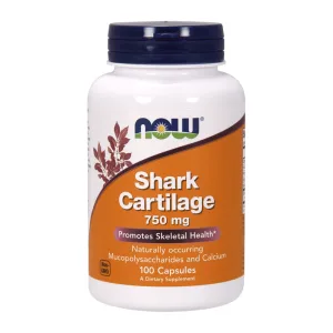 Now Foods Cartilaj de rechin 750 mg, cartilaj de rechin, 100 capsule