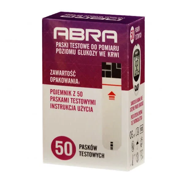 Abra, benzi de testare a glicemiei, 50 unități — preț și oferte