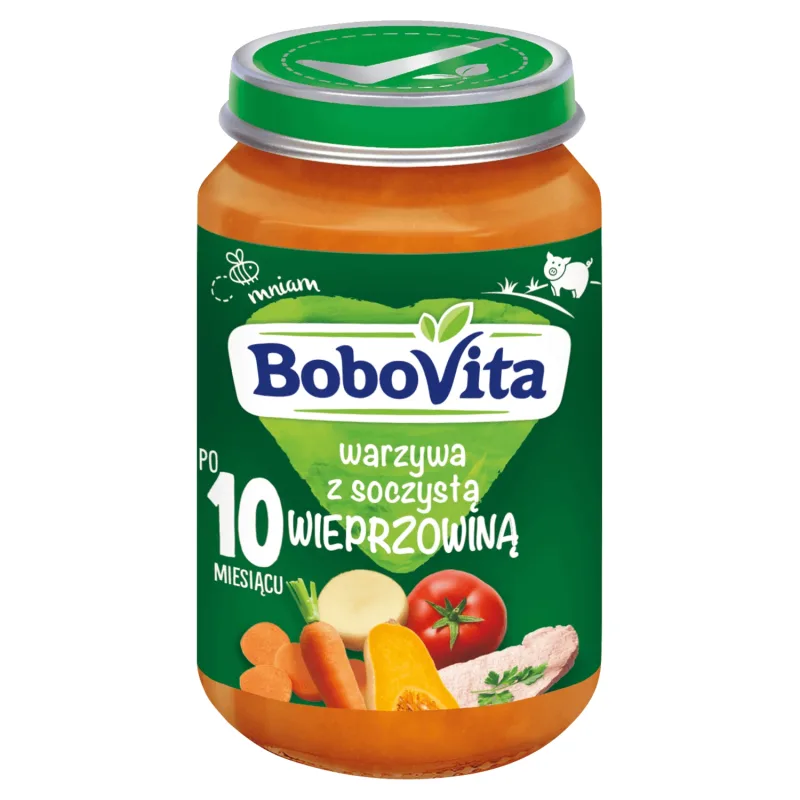 BoboVita Lunch, legume cu carne de porc suculentă, după 10 luni, 190 g — preț și oferte