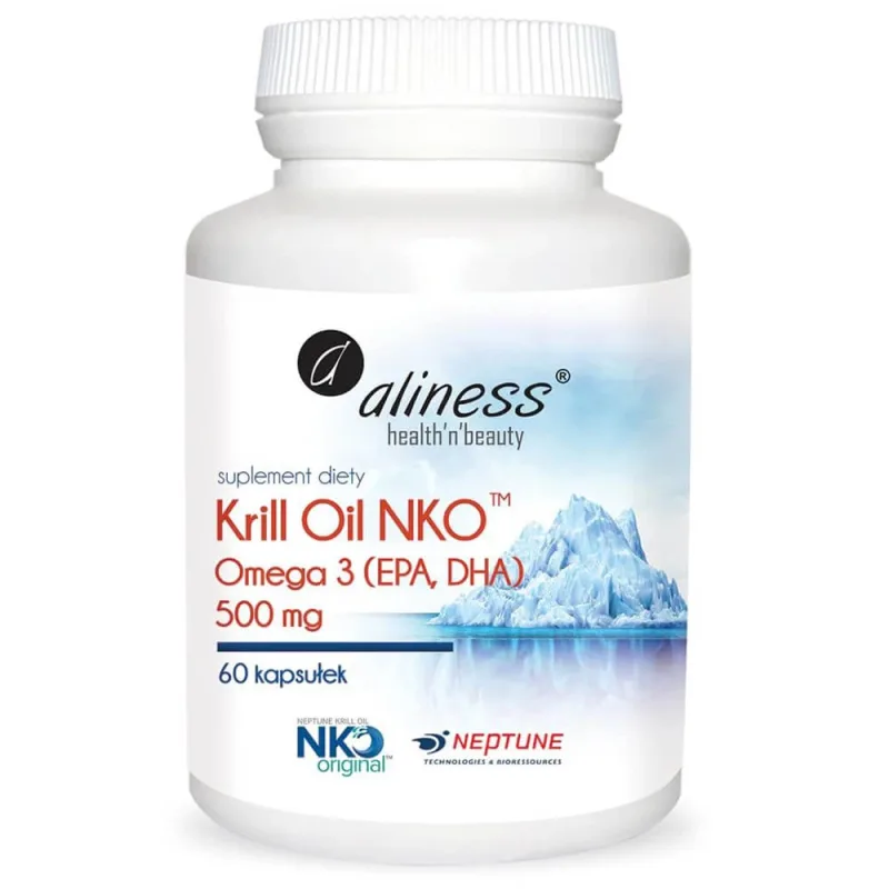Aliness Krill Oil NKO Omega-3 500 mg, 60 capsule — preț și oferte
