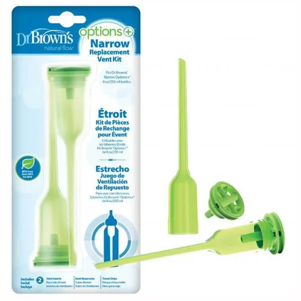 Dr Browns Standard Options+, piese pentru biberoane anti-colici, 2 x 250 ml — preț și oferte