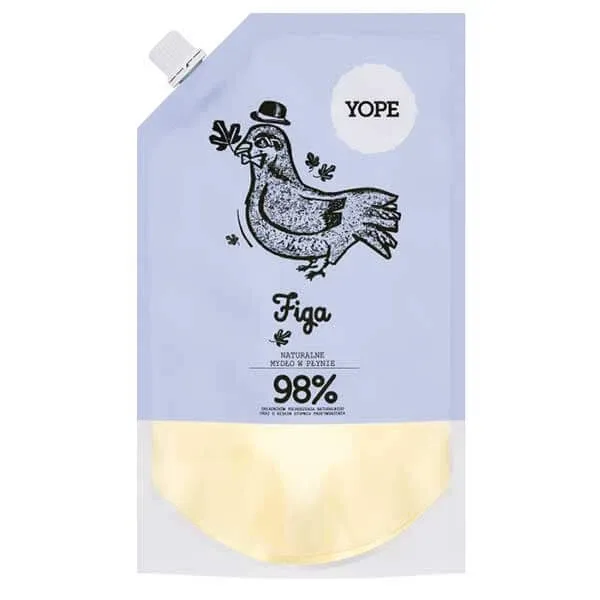 Yope Fig, săpun lichid natural pentru mâini, rezervă, 500 ml — preț și oferte