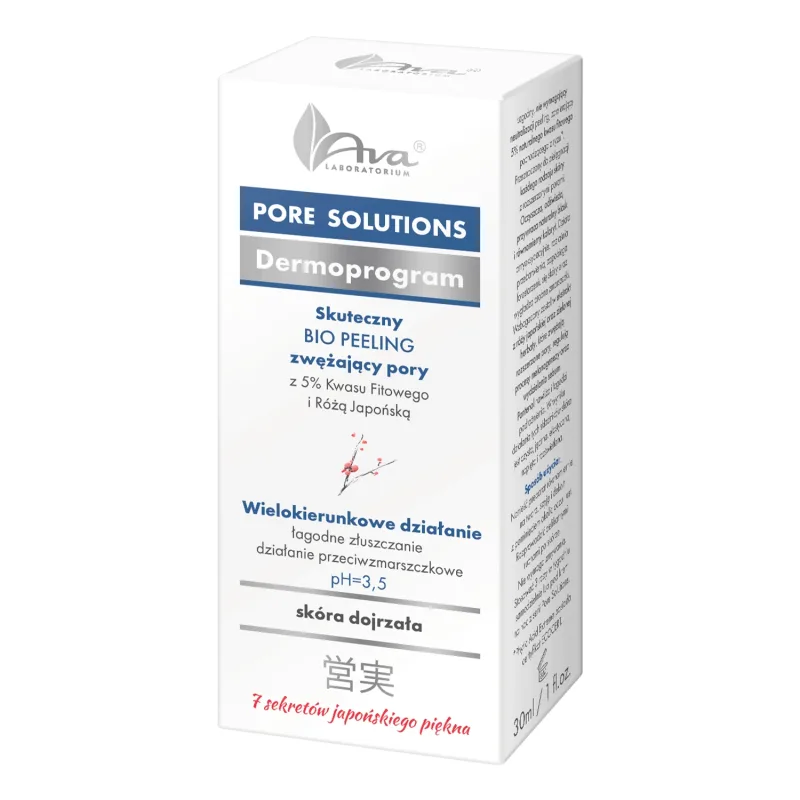 AVA Pore Solutions, Exfoliant bio pentru strângerea porilor, 30 ml — preț și oferte