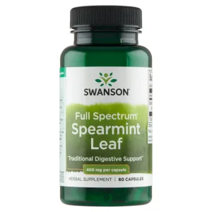 Swanson Full Spectrum Spearmint Leaf, mentă verde, 60 capsule