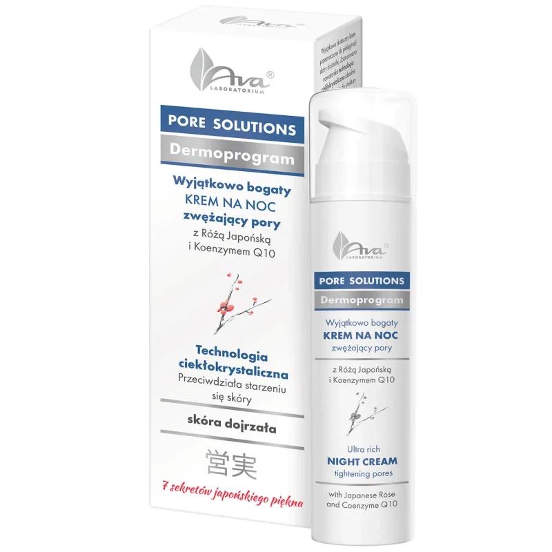 AVA Pore Solutions, cremă de noapte bogată pentru strângerea porilor, 50 ml — preț și oferte