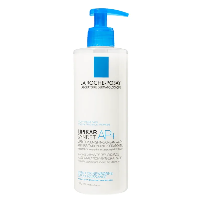 La Roche-Posay Lipikar Syndet AP+, cremă de corp care reaprovizionează lipidele, de la naștere, 400 ml — preț și oferte