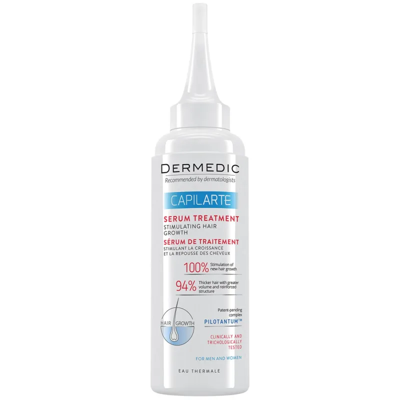 Dermedic Capilarte, ser tratament de stimulare a creșterii părului, pentru bărbați și femei, 150 ml — preț și oferte