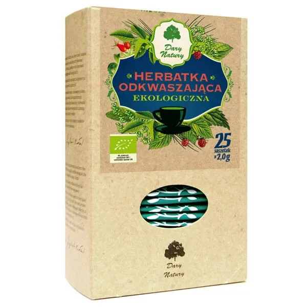 Gifts of Nature Ceai de dezacidificare, organic, 2 g x 25 pliculețe Dary Natury — preț și oferte