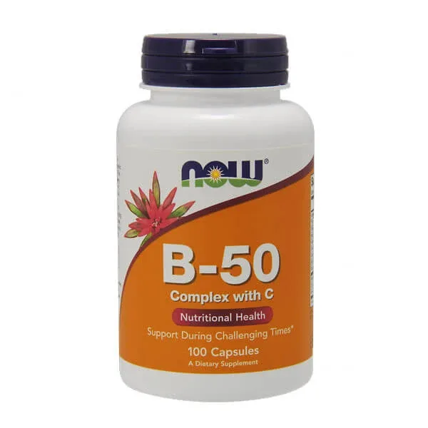 Now Foods B-50, complex de vitamine B, 100 comprimate — preț și oferte