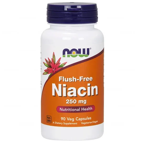 Now Foods Niacin fără spălare, niacină 250 mg, 90 capsule — preț și oferte