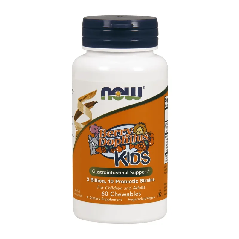 Now Foods Berry Dophilus Kids, 60 comprimate de supt — preț și oferte