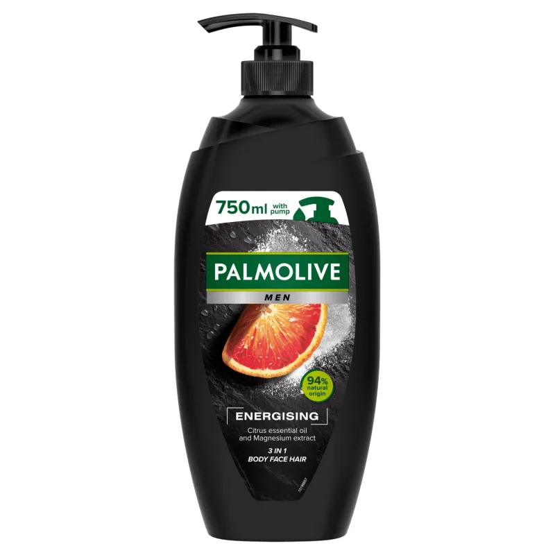 Palmolive Men, Gel de duș 3 în 1, energizant, 750 ml — preț și oferte