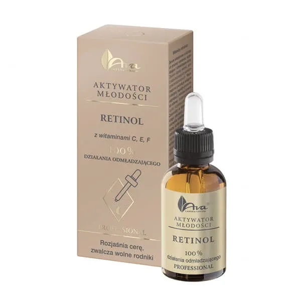 Ava Youth Activator, ser facial anti-îmbătrânire cu retinol, 30 ml — preț și oferte
