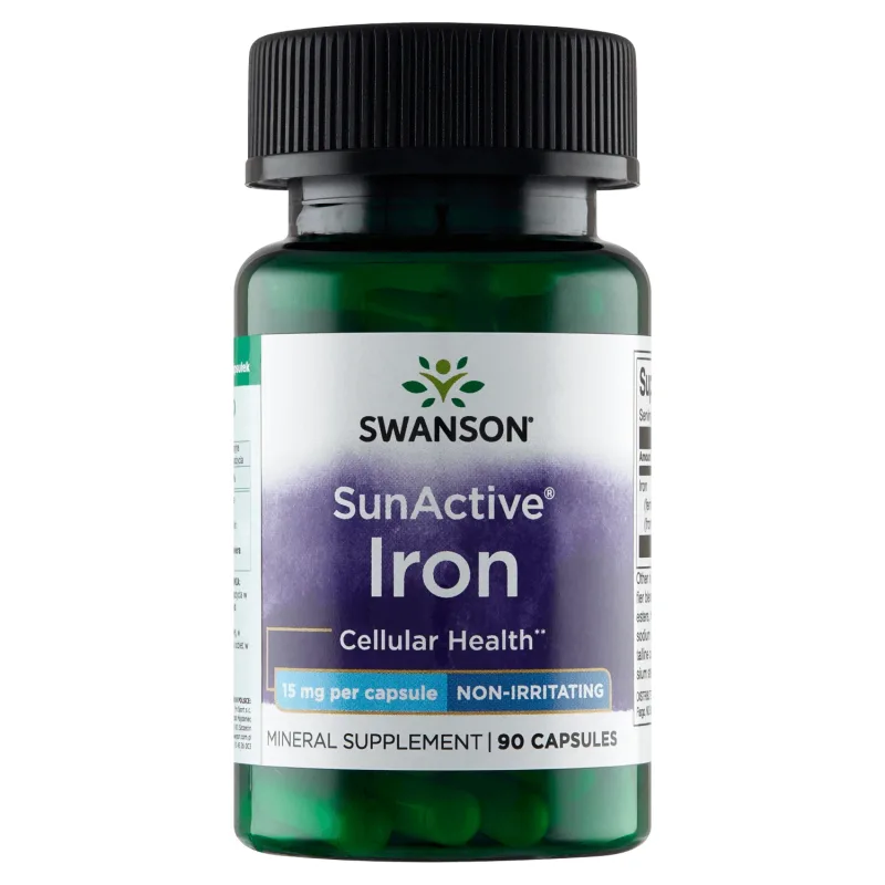 Swanson, SunActive Fier 15 mg, 90 capsule — preț și oferte