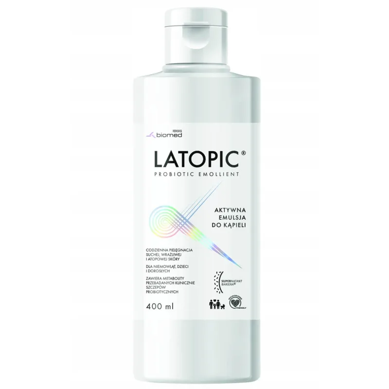 Latopic Probiotic Emollient, emulsie de baie activă, din ziua 1, 400 ml — preț și oferte
