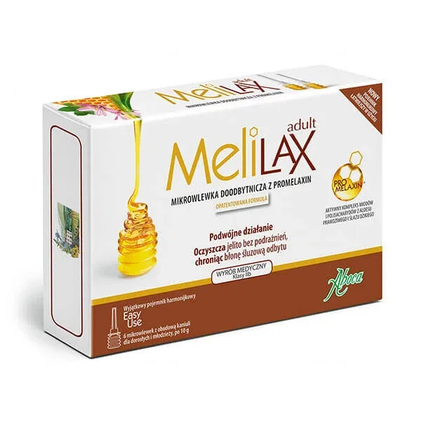 Melilax Adult, microinfuzie rectală cu promelaxină pentru adulți și adolescenți, 10 g x 6 microinfuzii — preț și oferte