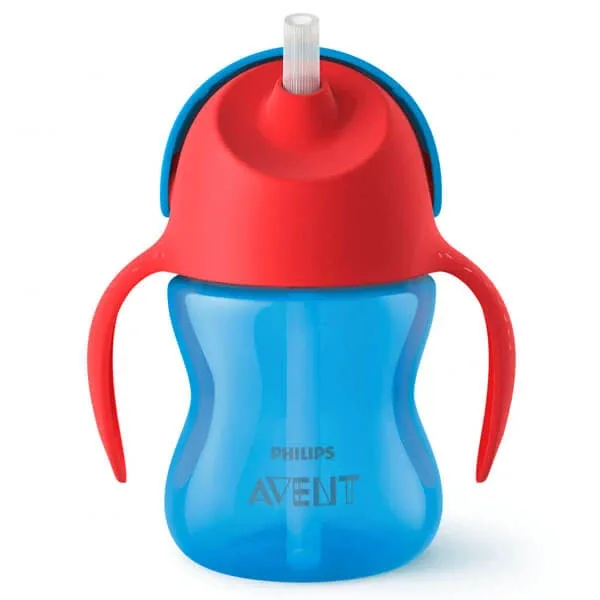 Avent, cană cu pai și mânere, albastru, SCF796/01, de la 9 luni, 200 ml PHILIPS AVENT — preț și oferte