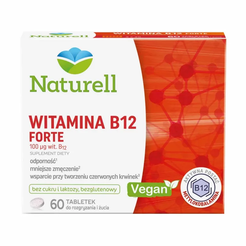 Naturell Vitamina B12 Forte, 60 comprimate masticabile Naturelle — preț și oferte