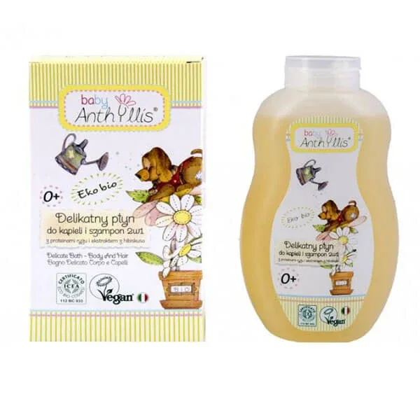 Anthyllis Baby, baie și șampon blând 2 în 1, de la naștere, 400 ml — preț și oferte