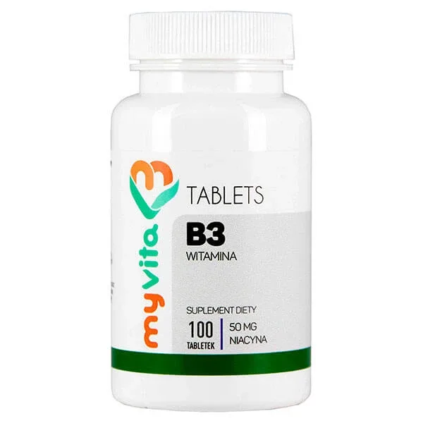 MyVita Vitamina B3, niacina 50 mg, 100 comprimate — preț și oferte