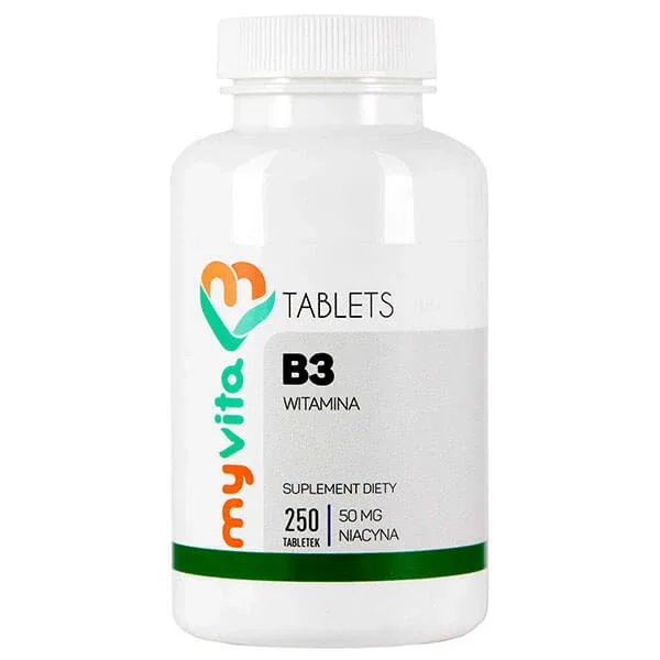 MyVita Vitamina B3, niacina 50 mg, 250 comprimate — preț și oferte